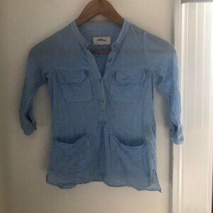 Isabel Marant Etoile Boys Girls Unisex Buttoned Top Cotton Sz 4
